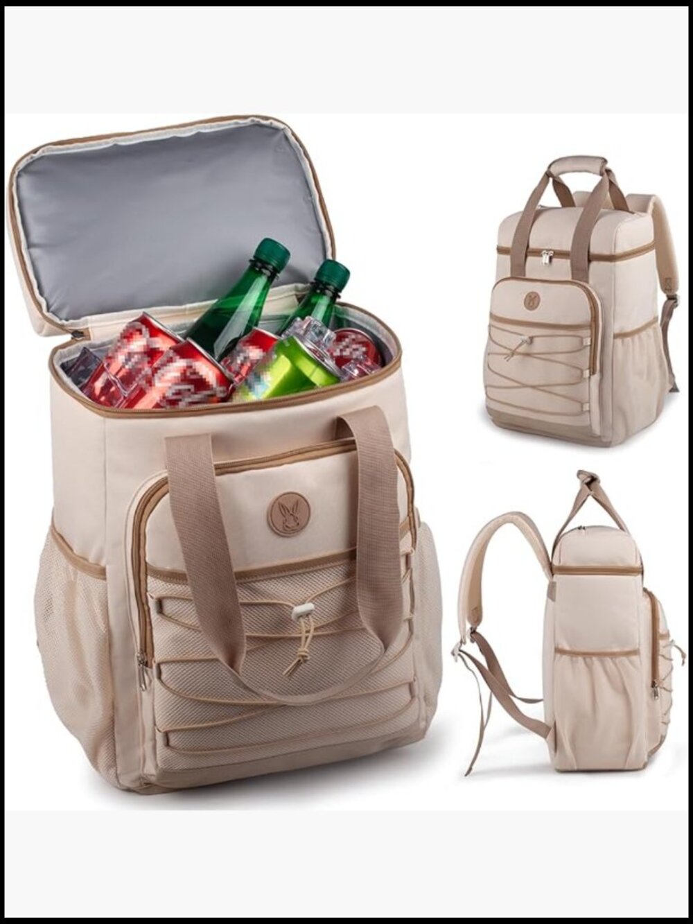 Insulated Cooler Backpack Leak Proof Large Capacity Lightweight Outdoor